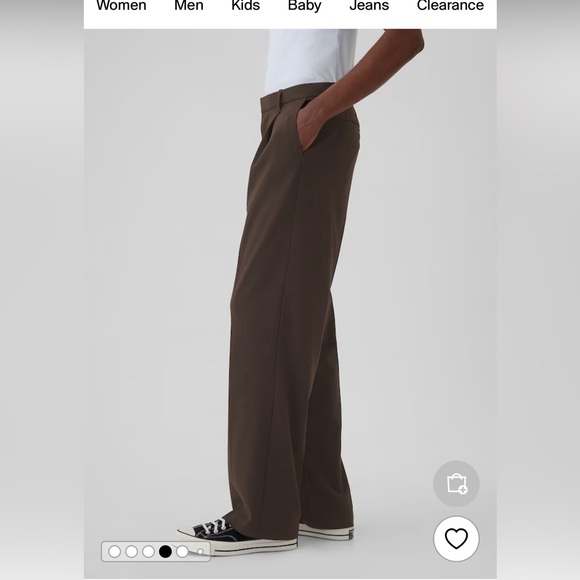 Pleated wide leg trousers - Picture 2 of 6